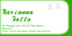 marianna hollo business card